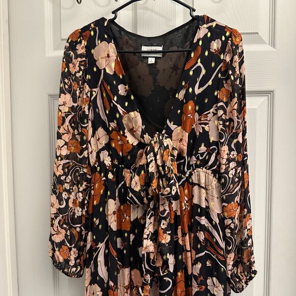 J. Crew Tie-front Lurex dress - Picture 5 of 5